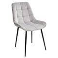 миниатюра Стул ХОФМАН, цвет светло-серый #H09, велюр / черный каркас 4 шт./1 к М-City №1