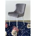 миниатюра Стул САЛЬЕРИ, цвет темно-серый #C07, велюр / белый каркас М-City №5