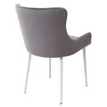 миниатюра Стул САЛЬЕРИ, цвет темно-серый #C07, велюр / белый каркас М-City №3