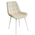 миниатюра Стул ХОФМАН, цвет бежевый #H06, велюр / белый каркас 4 шт./1 к М-City №1