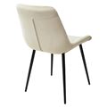 миниатюра Стул ХОФМАН, цвет бежевый #H06, велюр / черный каркас 4 шт./1 к М-City №3