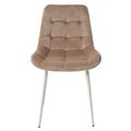 миниатюра Стул ХОФМАН, цвет капучино #H65, велюр / белый каркас 4 шт./1 к М-City №2