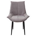 миниатюра Стул Осло Серый Vivaldi #V07, велюр / черный каркас M-City №3