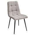 миниатюра Стул ДИЛАН, цвет теплый серый #25, ткань / черный каркас М-City №1