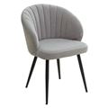 миниатюра Стул Зефир Teddy 024 Серый, велюр / черный каркас M-City №1