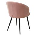 миниатюра Стул Зефир Teddy 026 Розовый, велюр / черный каркас M-City №2