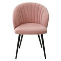 миниатюра Стул Зефир Teddy 026 Розовый, велюр / черный каркас M-City №3