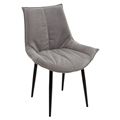 миниатюра Стул Осло Teddy 024 Серый, велюр / черный каркас M-City №1