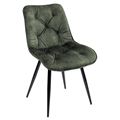 миниатюра Стул MONACO 912-04  серо-зеленый, велюр/черный каркас M-City №1