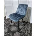 миниатюра Стул MONACO 912-05 голубой, велюр/черный каркас M-City №4