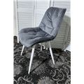 миниатюра Стул MONACO UF910-05 DARK GREY, велюр/белый каркас M-City №4