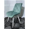 миниатюра Стул MONACO UF910-15 LIGHT GREEN, велюр/белый каркас M-City №4