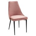 миниатюра Стул NEPAL-P РОЗОВЫЙ #15, велюр/ черный каркас М-City №1