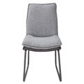 миниатюра Стул MALAWI GREY, ткань + экокожа М-City №2