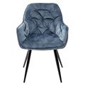 миниатюра Стул MALTA 912-05 голубой, велюр/черный каркас M-City №3