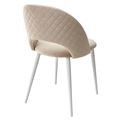миниатюра Стул MAX бежевый #5, велюр / белый каркас М-City №2