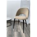 миниатюра Стул MAX бежевый #5, велюр / черный каркас М-City №4