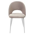 миниатюра Стул MAX латте #25, велюр / белый каркас М-City №3