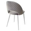 миниатюра Стул MAX светло-серый #26, велюр / белый каркас М-City №2