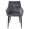 миниатюра Стул HECTOR BLUVEL-14 GREY, велюр/ черный каркас М-City №3