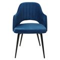 миниатюра Стул FANTINE-LA СИНИЙ #29, велюр / черный каркас М-City №3