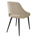 миниатюра Стул FANTINE-LS БЕЖЕВЫЙ #5, велюр / черный каркас М-City №3