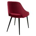 миниатюра Стул FANTINE-LS ВИННЫЙ #16, велюр / черный каркас М-City №2