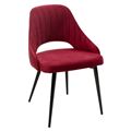 миниатюра Стул FANTINE-LS ВИННЫЙ #16, велюр / черный каркас М-City №1