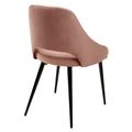 миниатюра Стул FANTINE-LS РОЗОВЫЙ #15, велюр / черный каркас М-City №3