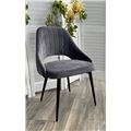 миниатюра Стул FANTINE-LS СЕРЫЙ #27, велюр / черный каркас М-City №4