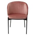 миниатюра Стул DIANA BLUVEL-52 PINK, велюр/ черный каркас М-City №3