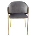 миниатюра Стул DILL BLUVEL-14 GREY, велюр/ золотой каркас, М-City №2