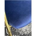 миниатюра Стул DILL BLUVEL-86 NAVY BLUE, велюр/ золотой каркас, М-City №5