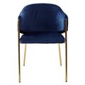 миниатюра Стул DILL BLUVEL-86 NAVY BLUE, велюр/ золотой каркас, М-City №2
