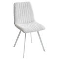 миниатюра Стул ELVIS WZ2042-19 галечный серый/ белый каркас М-City №1