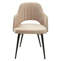 миниатюра Стул FANTINE-LA БЕЖЕВЫЙ #5, велюр / черный каркас М-City №3