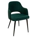 миниатюра Стул FANTINE-LA ЗЕЛЕНЫЙ #19, велюр / черный каркас М-City №1