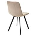 миниатюра Стул CHILLI-Q SQUARE бежевый #5, велюр / черный каркас М-City №3