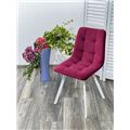 миниатюра Стул CHILLI-Q SQUARE винный #16, велюр / белый каркас М-City №2