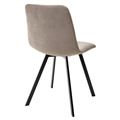 миниатюра Стул CHILLI-Q SQUARE латте #25, велюр / черный каркас М-City №2