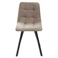 миниатюра Стул CHILLI-Q SQUARE латте #25, велюр / черный каркас М-City №3