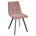 миниатюра Стул CHILLI-Q SQUARE розовый #15, велюр / черный каркас М-City №1