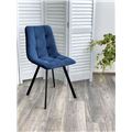 миниатюра Стул CHILLI-Q SQUARE синий #29, велюр / черный каркас М-City №4
