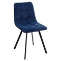 миниатюра Стул CHILLI-Q SQUARE синий #29, велюр / черный каркас М-City №1