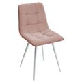 миниатюра Стул CHILLI-Q розовый #15, велюр / белый каркас М-City №1