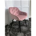миниатюра Стул BREEZE G108-15 пепел розы, велюр/ черный каркас М-City №4