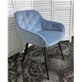 миниатюра Стул BREEZE G108-56 пудровый синий/темно-серый каркас, велюр М-City №4