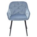 миниатюра Стул BREEZE G108-56 пудровый синий/темно-серый каркас, велюр М-City №3