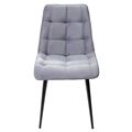 миниатюра Стул CHIC-Q серый #27, велюр / черный каркас М-City №2