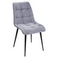 миниатюра Стул CHIC-Q серый #27, велюр / черный каркас М-City №1